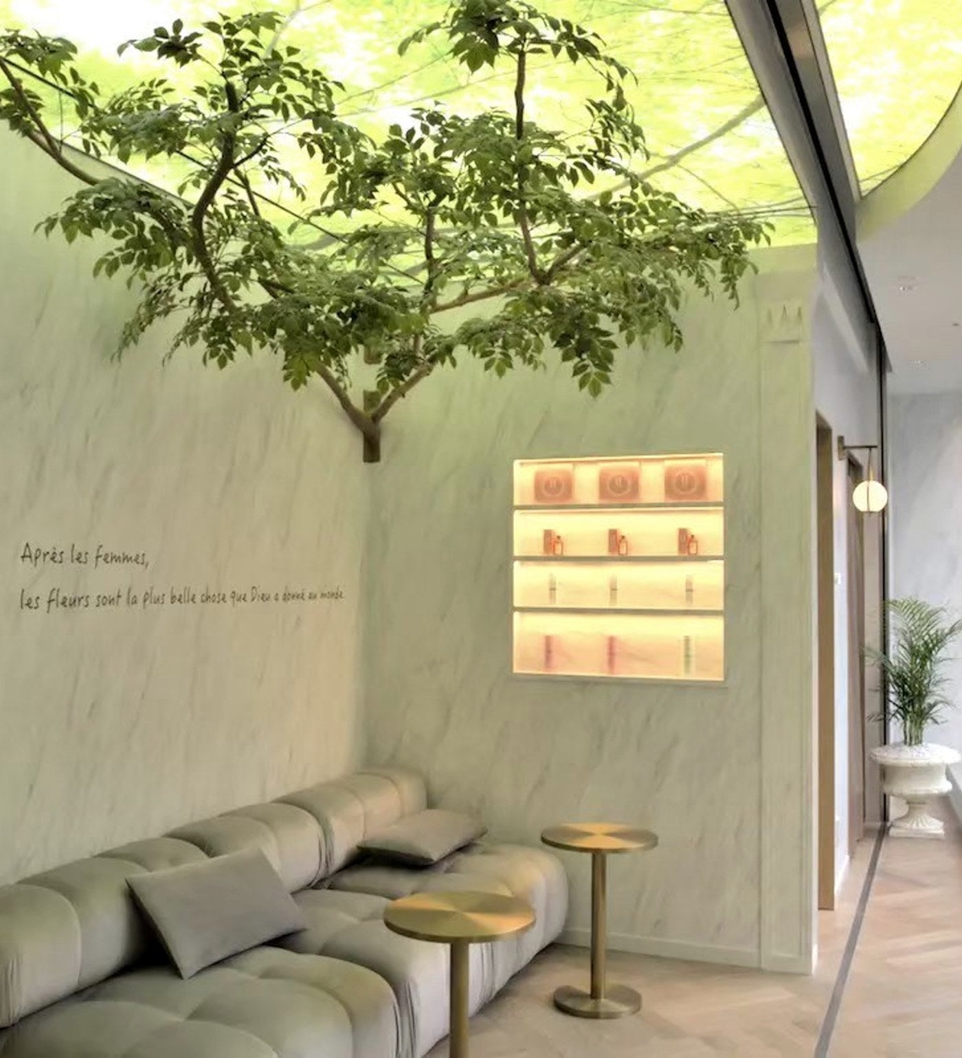 HAAB clinic interiors and facial treatment rooms in Tokyo